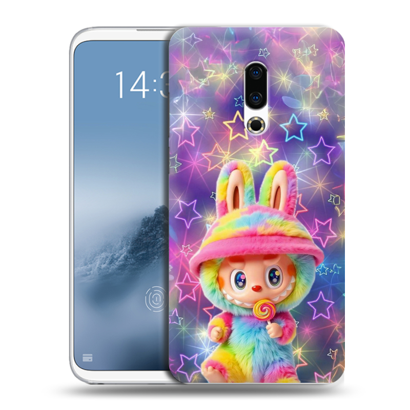 Силиконовый чехол на Meizu 16th Plus с принтом Labubu Лабубу Силиконовый чехол на Meizu 16th Plus с принтом Labubu Лабубу