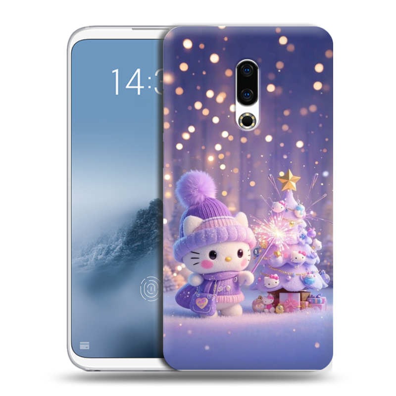 Силиконовый чехол на Meizu 16th Plus с принтом Новый год Силиконовый чехол на Meizu 16th Plus с принтом Новый год