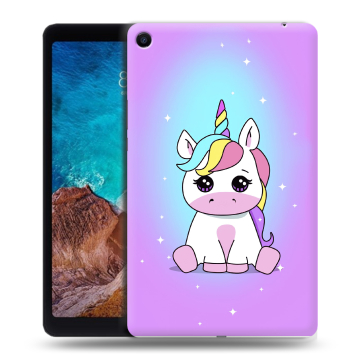 Силиконовый чехол на Xiaomi Mi Pad 4 Plus с принтом Единорог