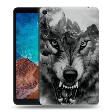 Силиконовый чехол на Xiaomi Mi Pad 4 Plus с принтом Волк