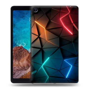 Силиконовый чехол на Xiaomi Mi Pad 4 Plus с принтом Абстракция неон Силиконовый чехол на Xiaomi Mi Pad 4 Plus с принтом Абстракция неон