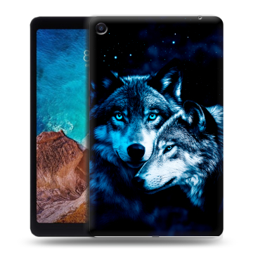 Силиконовый чехол на Xiaomi Mi Pad 4 Plus с принтом Волки Силиконовый чехол на Xiaomi Mi Pad 4 Plus с принтом Волки