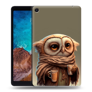 Силиконовый чехол на Xiaomi Mi Pad 4 Plus с принтом Сова