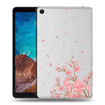 Силиконовый чехол на Xiaomi Mi Pad 4 Plus с принтом Ветка сакуры
