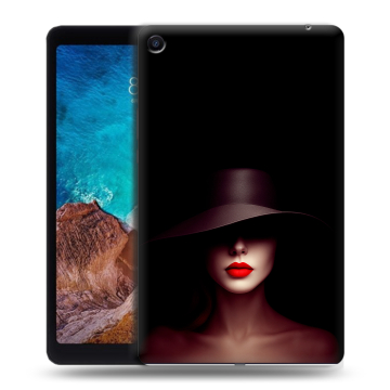 Силиконовый чехол на Xiaomi Mi Pad 4 Plus с принтом Девушка в шляпе