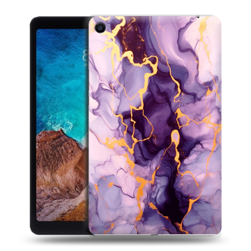 Силиконовый чехол на Xiaomi Mi Pad 4 Plus с принтом Мрамор