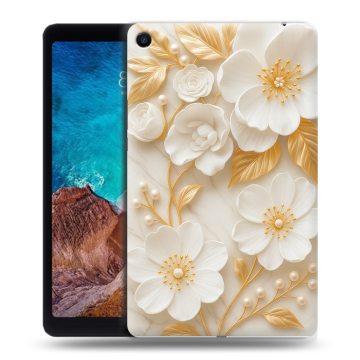 Силиконовый чехол на Xiaomi Mi Pad 4 Plus с принтом Цветы