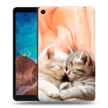 Силиконовый чехол на Xiaomi Mi Pad 4 Plus с принтом Котята