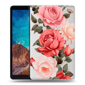 Силиконовый чехол на Xiaomi Mi Pad 4 Plus с принтом Розы