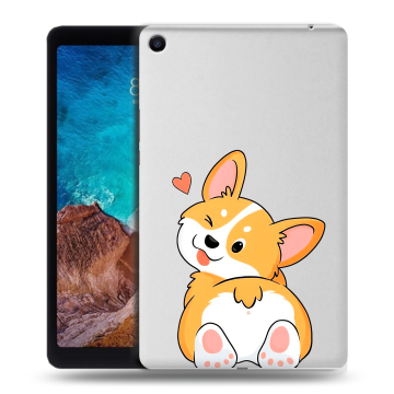 Силиконовый чехол на Xiaomi Mi Pad 4 Plus с принтом Корги