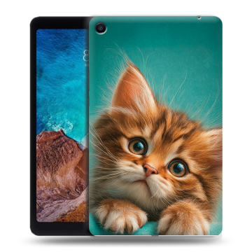 Силиконовый чехол на Xiaomi Mi Pad 4 Plus с принтом котенок