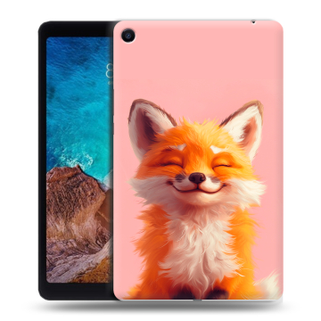 Силиконовый чехол на Xiaomi Mi Pad 4 Plus с принтом милая лиса