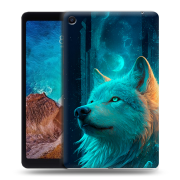Силиконовый чехол на Xiaomi Mi Pad 4 Plus с принтом бабочки саккура