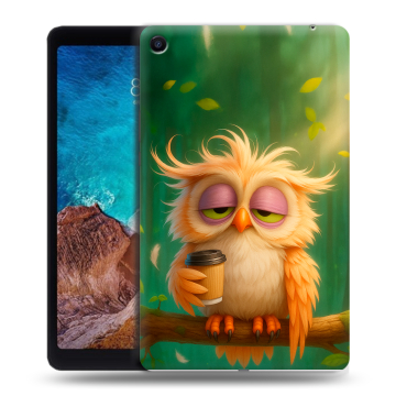 Силиконовый чехол на Xiaomi Mi Pad 4 Plus с принтом сова