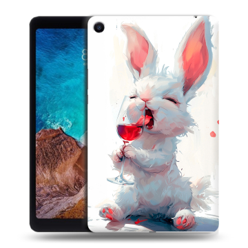 Силиконовый чехол на Xiaomi Mi Pad 4 Plus с принтом кролик зайчик