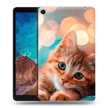Силиконовый чехол на Xiaomi Mi Pad 4 Plus с принтом котик