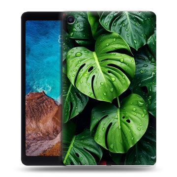 Силиконовый чехол на Xiaomi Mi Pad 4 Plus с принтом Листья