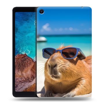 Силиконовый чехол на Xiaomi Mi Pad 4 Plus с принтом Капибара
