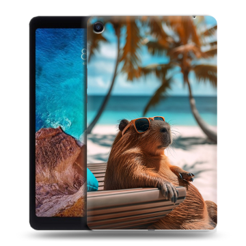 Силиконовый чехол на Xiaomi Mi Pad 4 Plus с принтом Капибара