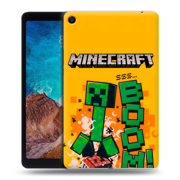 Силиконовый чехол на Xiaomi Mi Pad 4 Plus с принтом Майнкрафт Minecraft