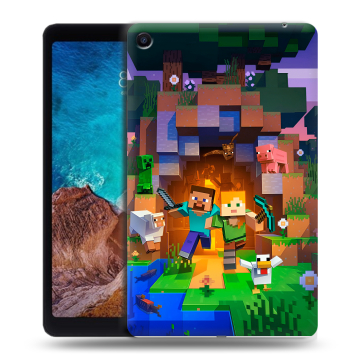 Силиконовый чехол на Xiaomi Mi Pad 4 Plus с принтом Майнкрафт Minecraft Силиконовый чехол на Xiaomi Mi Pad 4 Plus с принтом Майнкрафт Minecraft
