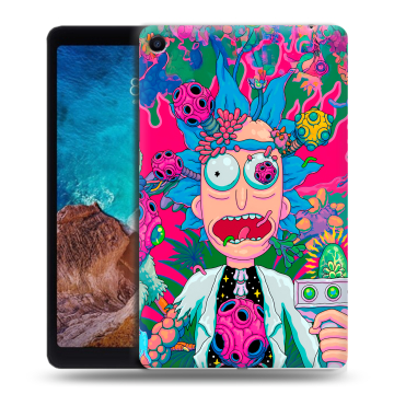 Силиконовый чехол на Xiaomi Mi Pad 4 Plus с принтом Рик и Морти Rick Morty