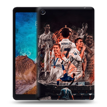 Силиконовый чехол на Xiaomi Mi Pad 4 Plus с принтом Реал Роналдо Real Ronaldo