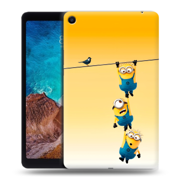 Силиконовый чехол на Xiaomi Mi Pad 4 Plus с принтом Миньоны