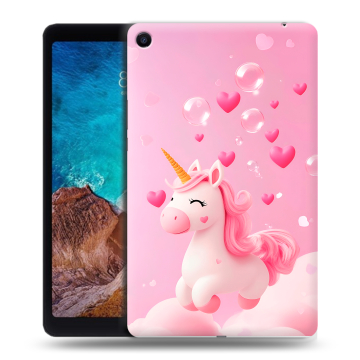 Силиконовый чехол на Xiaomi Mi Pad 4 Plus с принтом Единорог