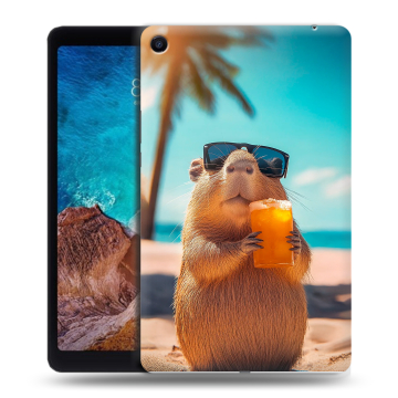Силиконовый чехол на Xiaomi Mi Pad 4 Plus с принтом Капибара