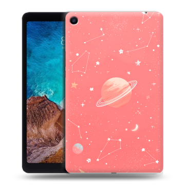 Силиконовый чехол на Xiaomi Mi Pad 4 Plus с принтом Розовый космос Силиконовый чехол на Xiaomi Mi Pad 4 Plus с принтом Розовый космос