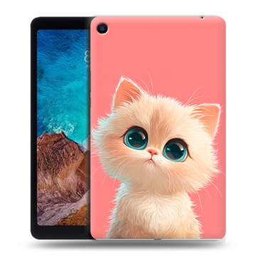 Силиконовый чехол на Xiaomi Mi Pad 4 Plus с принтом Розовый котенок Силиконовый чехол на Xiaomi Mi Pad 4 Plus с принтом Розовый котенок
