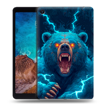 Силиконовый чехол на Xiaomi Mi Pad 4 Plus с принтом Медведь Силиконовый чехол на Xiaomi Mi Pad 4 Plus с принтом Медведь