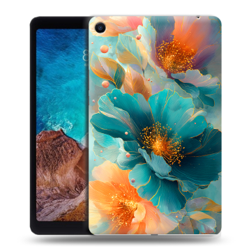 Силиконовый чехол на Xiaomi Mi Pad 4 Plus с принтом Цветы Силиконовый чехол на Xiaomi Mi Pad 4 Plus с принтом Цветы