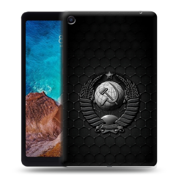 Силиконовый чехол на Xiaomi Mi Pad 4 Plus с принтом Герб Флаг СССР