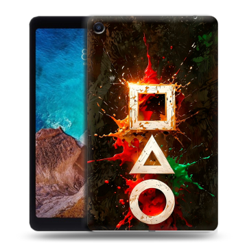 Силиконовый чехол на Xiaomi Mi Pad 4 Plus с принтом Squid Game Игра кальмара