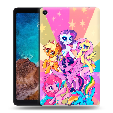 Силиконовый чехол на Xiaomi Mi Pad 4 Plus с принтом My little pony Дружба чудо