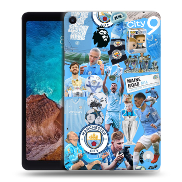 Силиконовый чехол на Xiaomi Mi Pad 4 Plus с принтом Man City Манчестер Сити