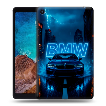 Силиконовый чехол на Xiaomi Mi Pad 4 Plus с принтом BMW БМВ