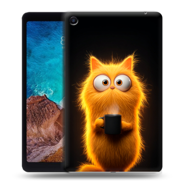 Силиконовый чехол на Xiaomi Mi Pad 4 Plus с принтом Смешной кот