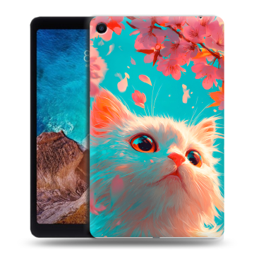 Силиконовый чехол на Xiaomi Mi Pad 4 Plus с принтом Красивый кот
