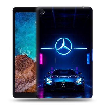 Силиконовый чехол на Xiaomi Mi Pad 4 Plus с принтом Mercedes Мерседес