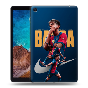 Силиконовый чехол на Xiaomi Mi Pad 4 Plus с принтом Барселона Barca Yamal 