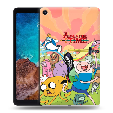 Силиконовый чехол на Xiaomi Mi Pad 4 Plus с принтом Adventure time Время приключений