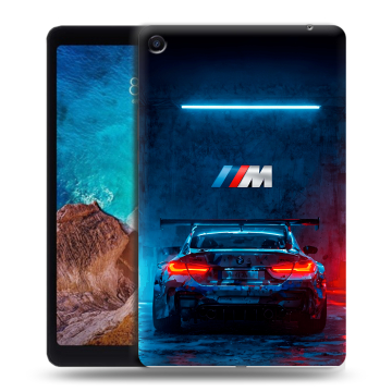 Силиконовый чехол на Xiaomi Mi Pad 4 Plus с принтом BMW БМВ