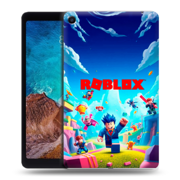 Силиконовый чехол на Xiaomi Mi Pad 4 Plus с принтом Roblox Роблокс