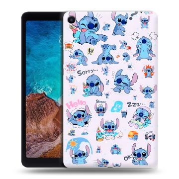 Силиконовый чехол на Xiaomi Mi Pad 4 Plus с принтом Лило и Стич