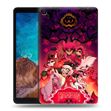 Силиконовый чехол на Xiaomi Mi Pad 4 Plus с принтом Hazbin Hotel Отель Хазбин