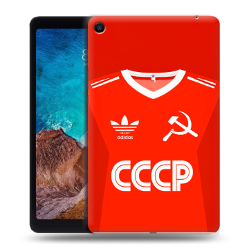 Силиконовый чехол на Xiaomi Mi Pad 4 Plus с принтом Флаг Герб СССР