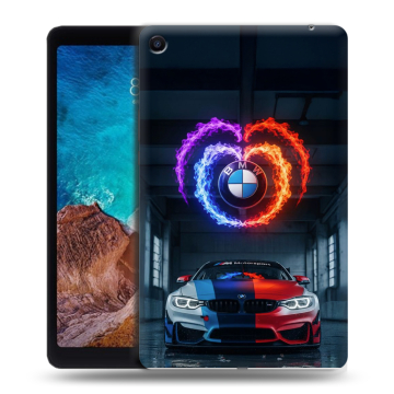 Силиконовый чехол на Xiaomi Mi Pad 4 Plus с принтом BMW БМВ